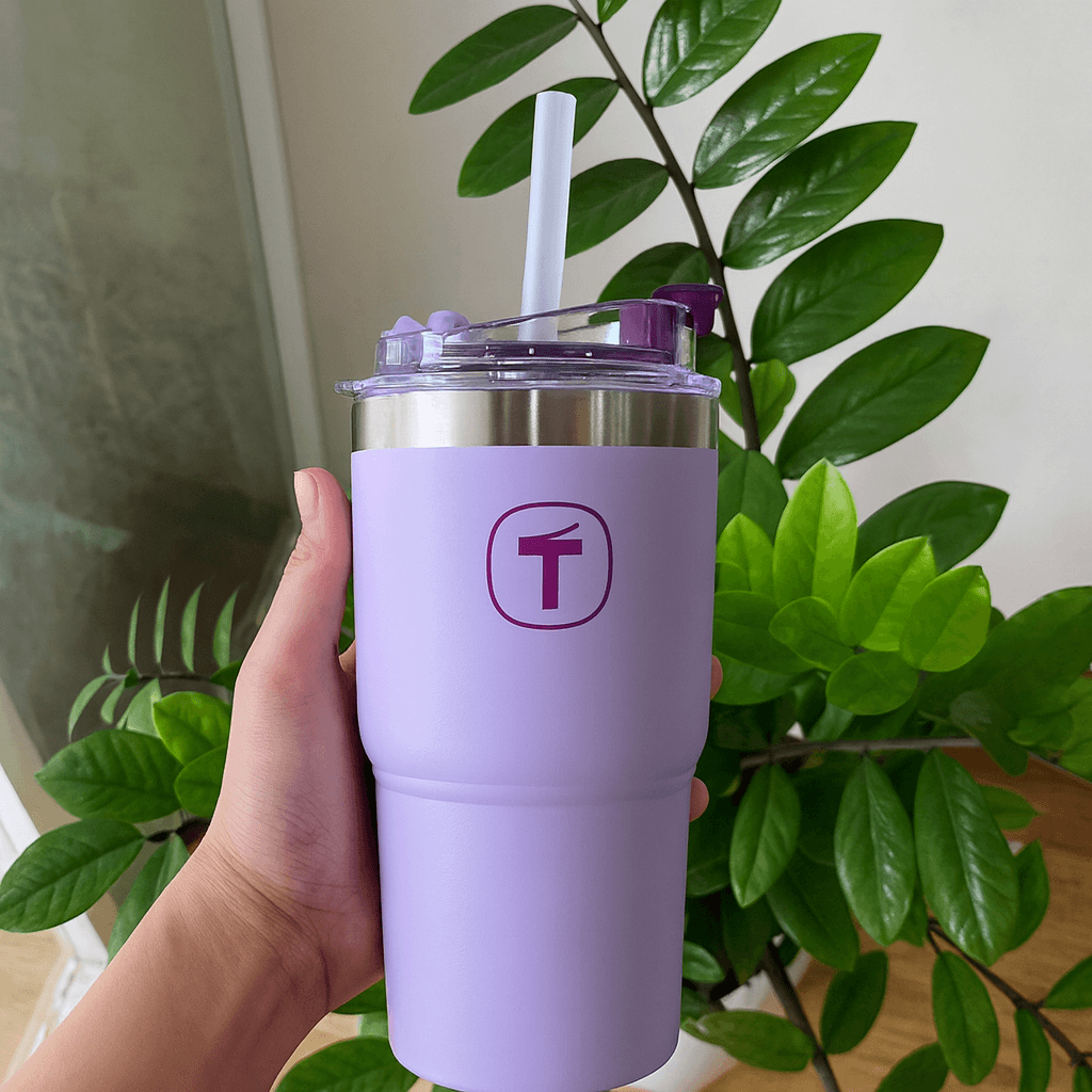Tuptrung - Ly Giữ Nhiệt Tupperware Big T Có Ống Hút 660ml / 1.1L