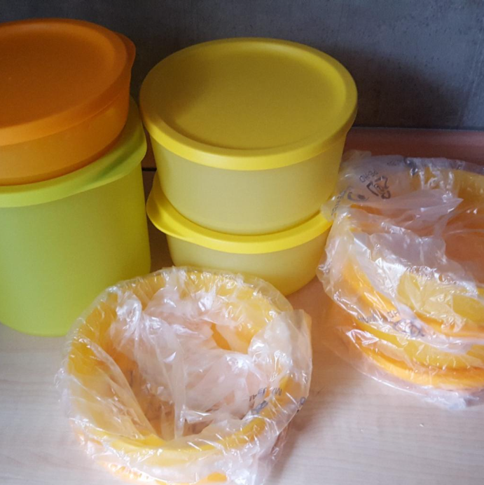 Set 4 Hộp Trữ Mát Hình Trụ Round Stax 530ml/ 1.1L (4 Hộp)