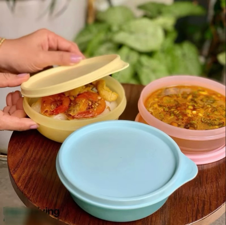 Bộ 3 Hộp Tupperware Trữ Mát và Khô Junior Bowl 300ml - Tupperware Trung Chính Hãng