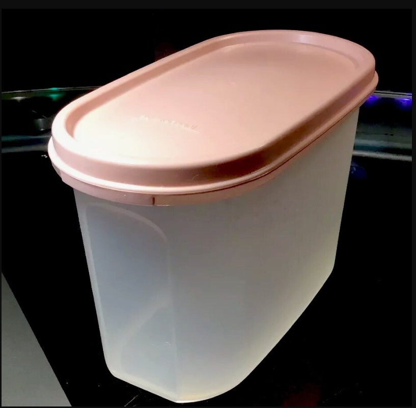 Hộp  Tupperware Trữ Khô Nắp Hồng Modular Mates Oval - Tupperware Trung Chất Lượng