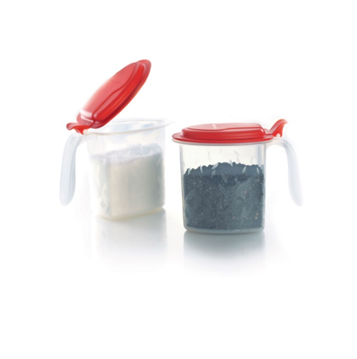 Tuptrung - Hộp Gia Vị Có Muỗng Nắp Bật 500ml Tupperware Salt N Spice (01 Hộp)