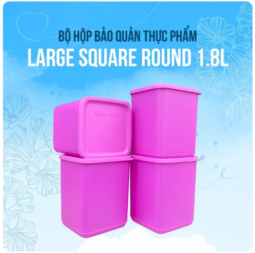 Hộp Tupperware Mát Vuông 1.8L - Tupperware Chính Hãng