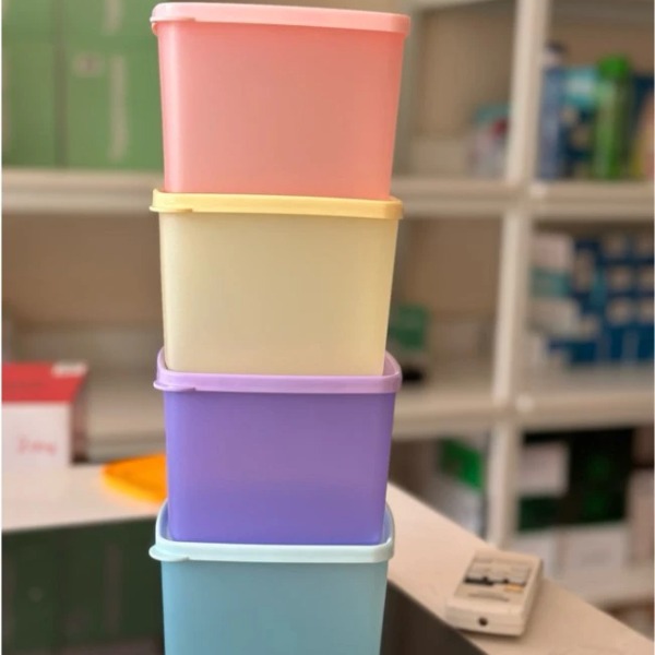Bộ 4 Hộp Tupperware Trữ Mát Colorful 1.9L - Pastel - Tupperware Trung Chính Hãng