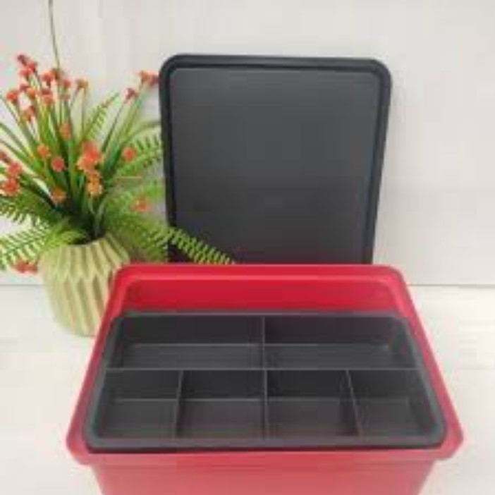 Bộ Khay Tupperware Đựng Sushi, Topping 2 ngăn Fun Keeper - Tupperware Malaysia Chính Hãng