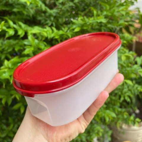 Hộp Tupperware khô 500ml - nắp đỏ