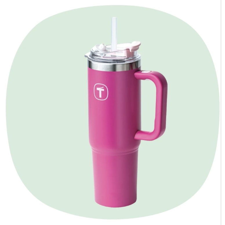 Tuptrung - Ly Giữ Nhiệt Tupperware Big T Có Ống Hút 660ml / 1.1L