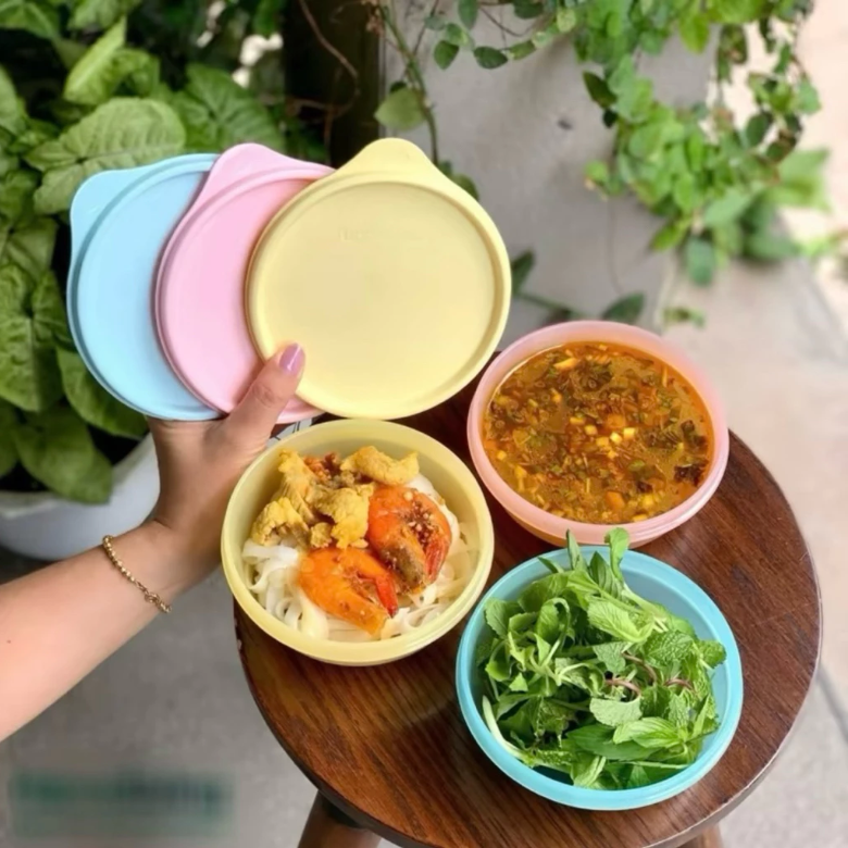 Bộ 3 Hộp Tupperware Trữ Mát và Khô Junior Bowl 300ml - Tupperware Trung Chính Hãng