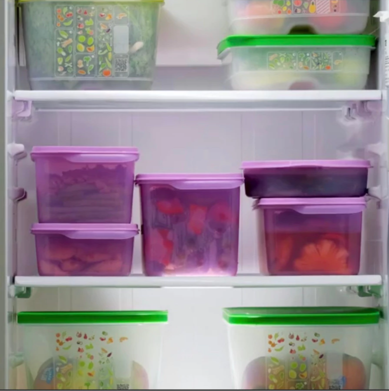Combo Bộ Hộp Tupperware Trữ Đông Freezermate Colorful Set 8 Hộp Và Bộ Hộp Trữ Mát Freshia Collection Purple 5 hộp