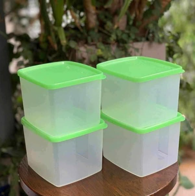 Bộ 4 Hộp Tupperware Trữ Mát 840ml - Thân Trong - Tupperware Chính Hãng