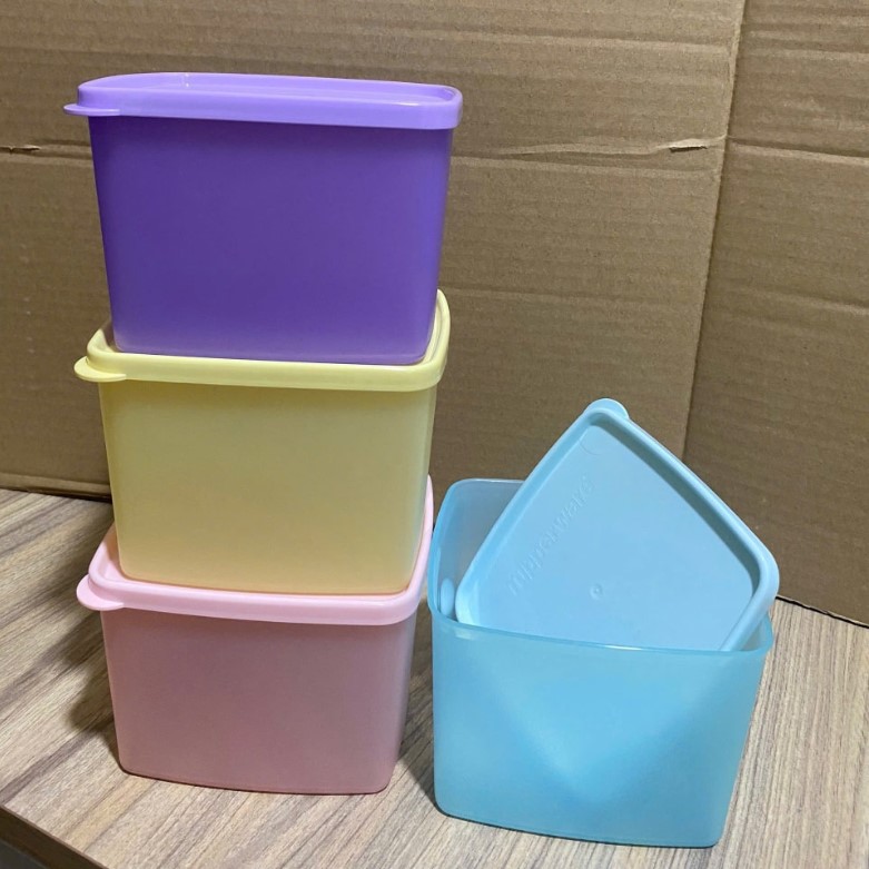 Bộ 4 Hộp Tupperware Trữ Mát Colorful 1.9L - Pastel - Tupperware Trung Chính Hãng