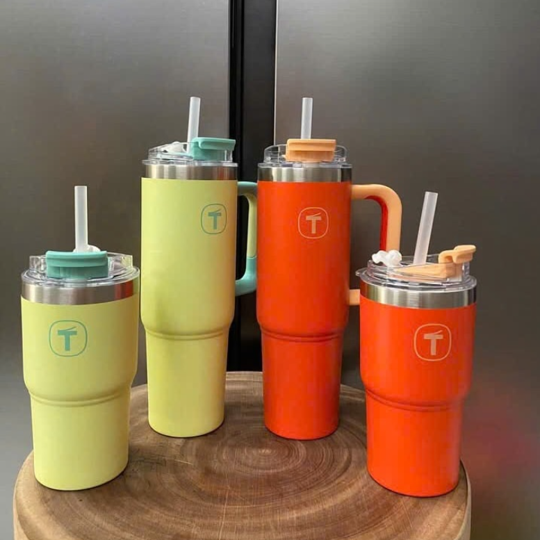 Tuptrung - Ly Giữ Nhiệt Tupperware Big T Có Ống Hút 660ml / 1.1L
