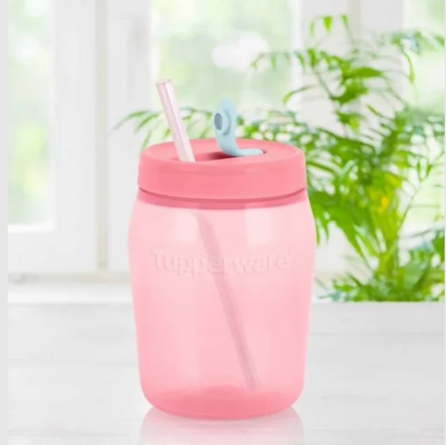 Hộp Jar 550ml có ống hút -màu mới