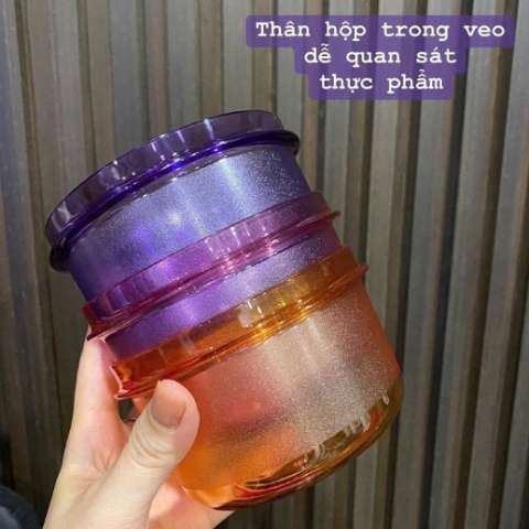 Set 3 Hộp LVS Crstalwave sup bowl 400ml