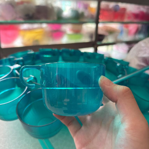 Set 4 Ly 190ml Tupperware - Xanh dương nhạt