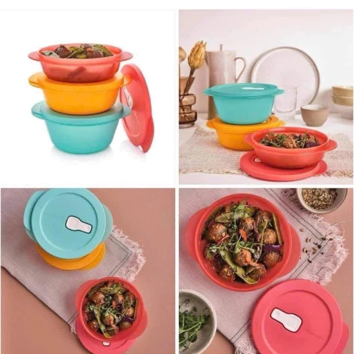 Hộp Tupperware Lò Vi Vóng Có Nút Thở - Tupperware Malaysia Chính Hãng