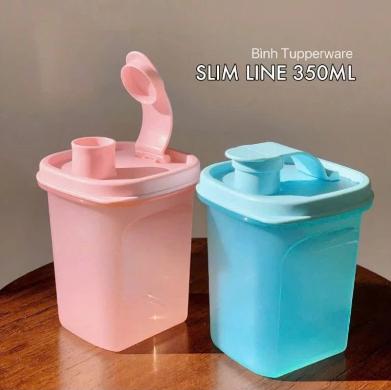 Bộ3 Bình Tupperware Slim 350ml - Tupperware Trung Chính Hãng
