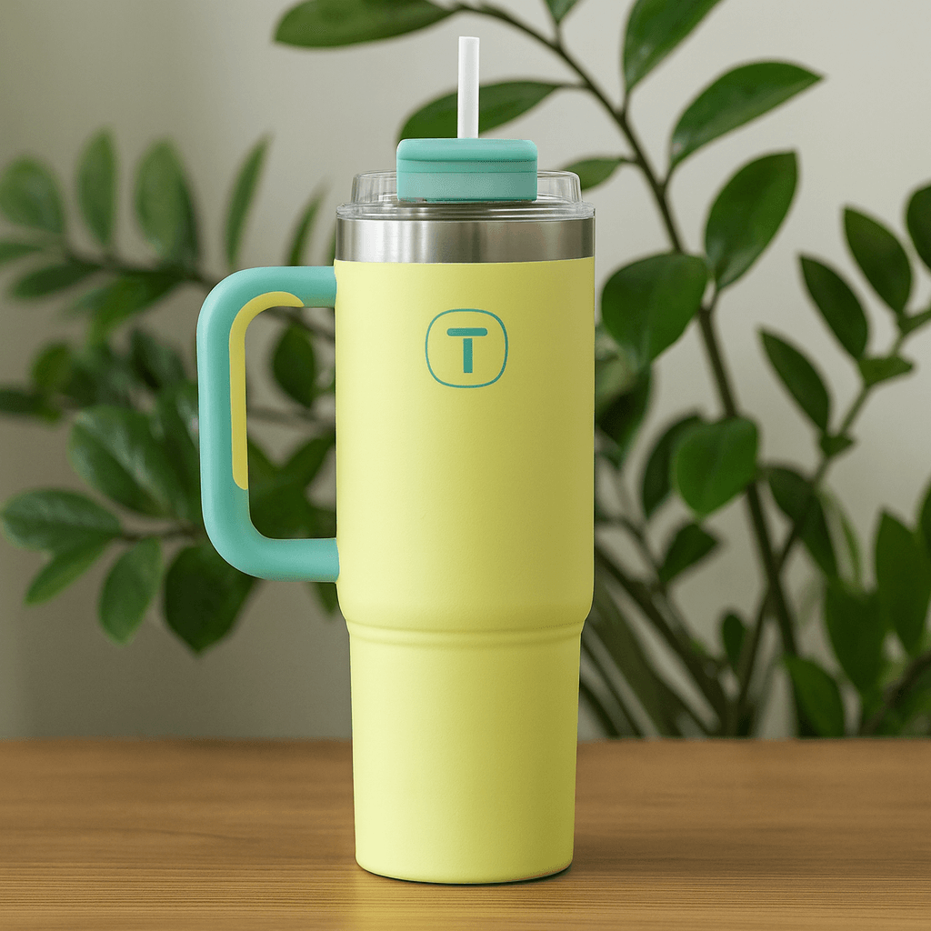 Tuptrung - Ly Giữ Nhiệt Tupperware Big T Có Ống Hút 660ml / 1.1L