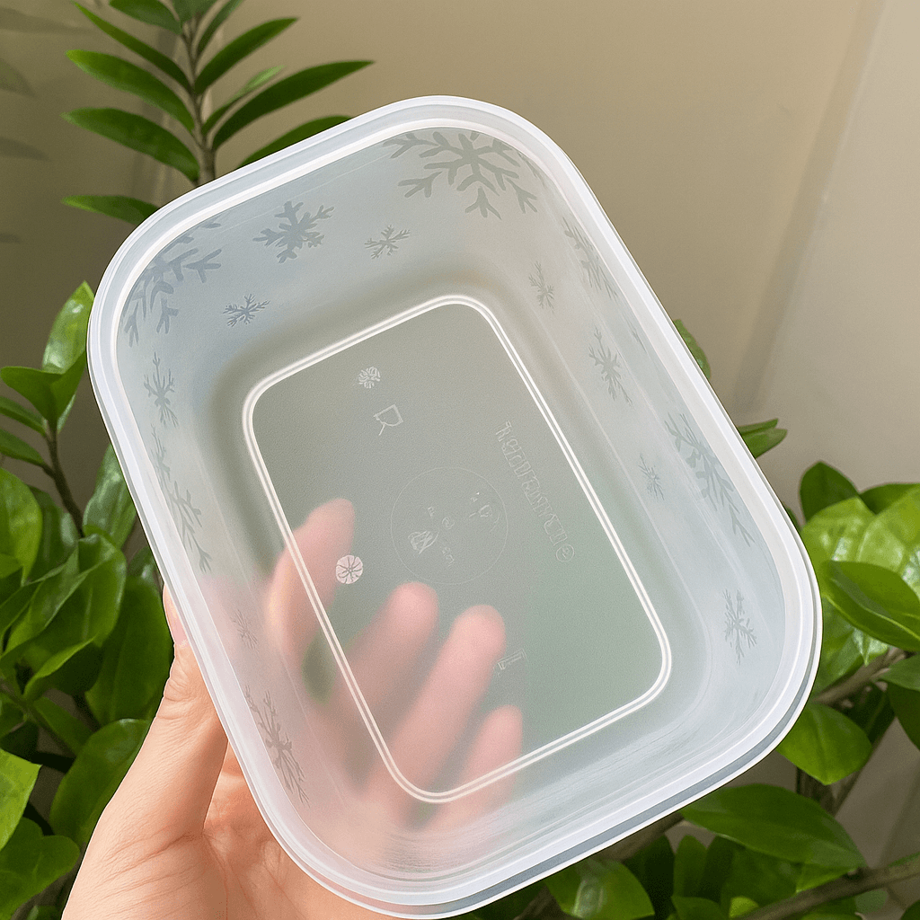 Tuptrung - Set 6 hộp đông thân trong bông tuyết (4 hộp 450ml+2 hộp 1.1L) - nắp cốm