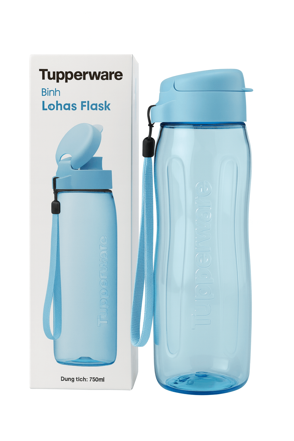Bình nước Tupperware Lohas Flask 750ml -New Tupperware Chính Hãng