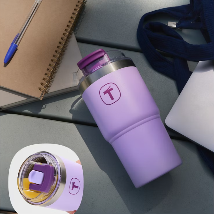 Tuptrung - Ly Giữ Nhiệt Tupperware Big T Có Ống Hút 660ml / 1.1L