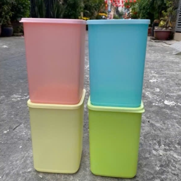 Combo Tuptrung Hộp Mát 2.2L Vuông Cao Tall Square Round (4 Màu 4 Hộp)