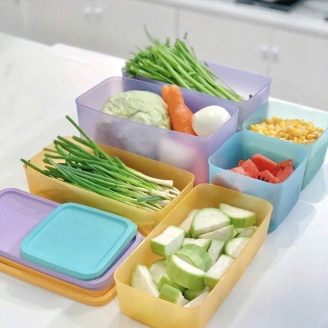 Hộp Tupperware Trữ Mát 1L + 1.4l + 3.1L - Tupperware Chính Hãng