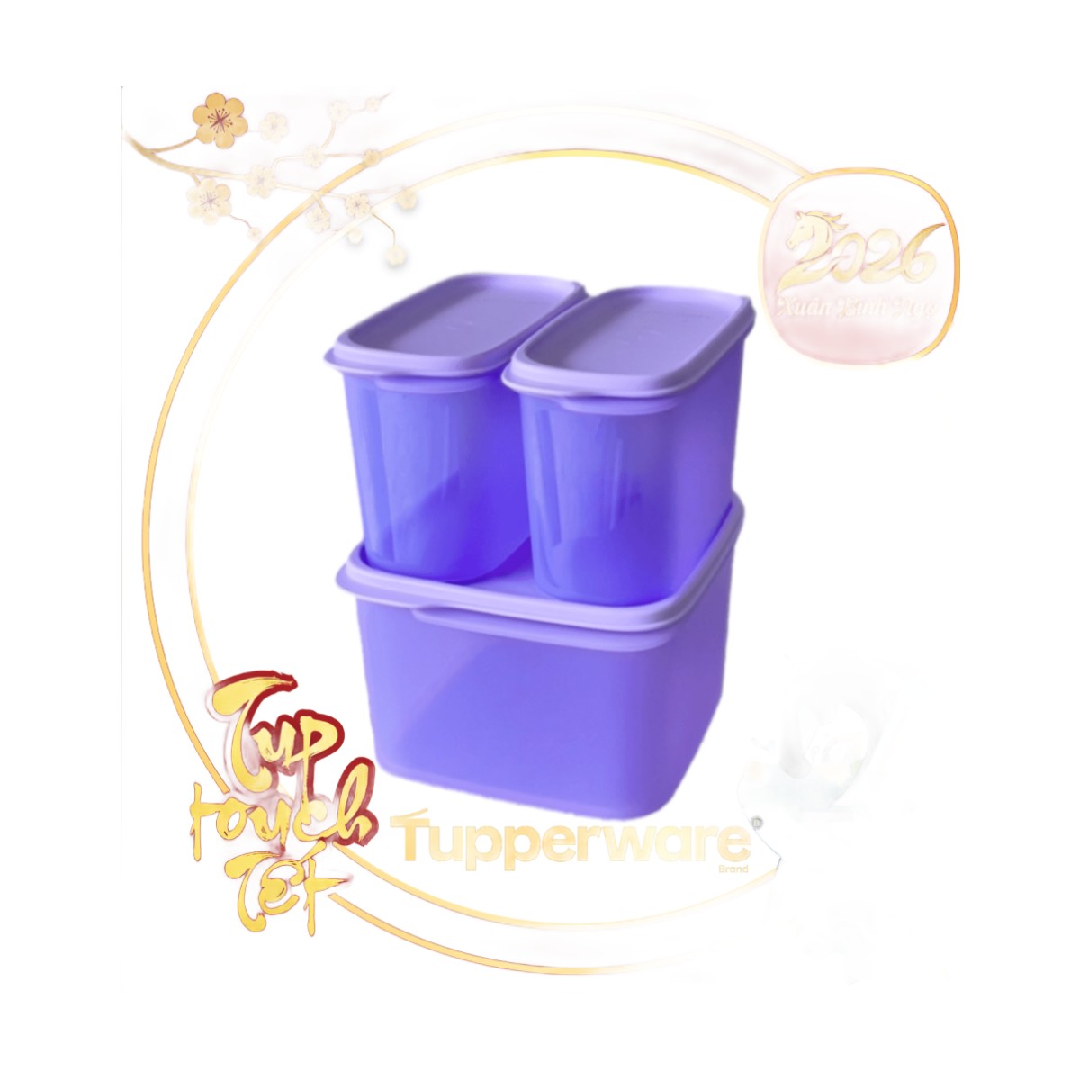 Hộp Trữ Khô Tupperware Smart Saver Oval