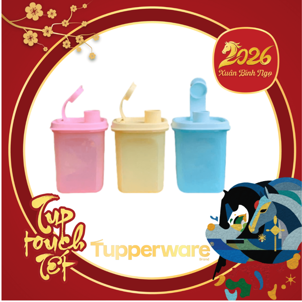 Bộ3 Bình Tupperware Slim 350ml - Tupperware Trung Chính Hãng