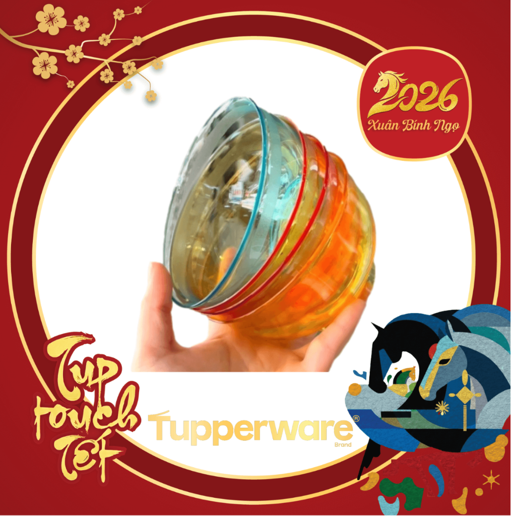 Chén Tupperware Crystal 250ml - Màu Ngẫu Nhiên - Tupperware Trung Chính Hãng