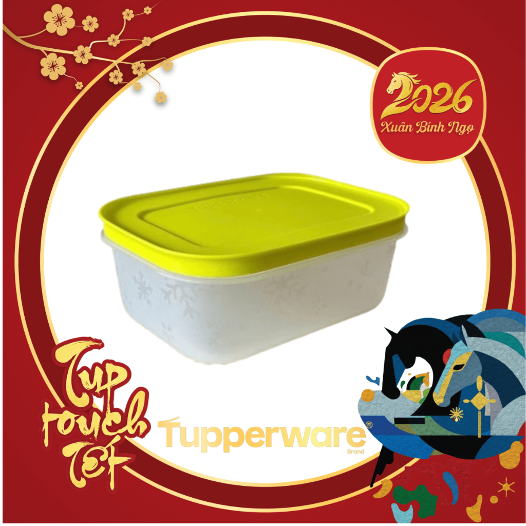 Tuptrung - Hộp đông thân trong bông tuyết 450ml (01 hộp) - nắp cốm