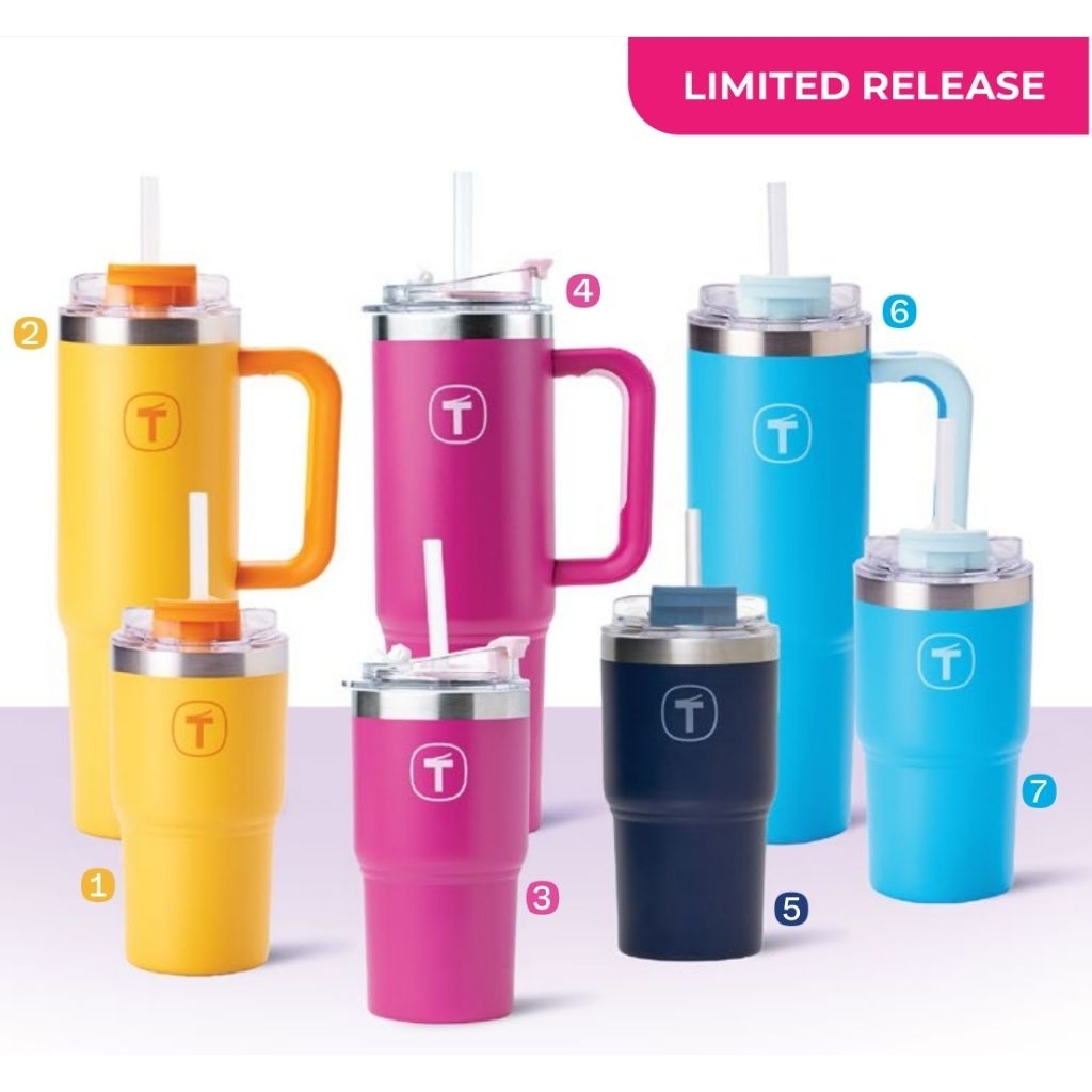 Tuptrung - Ly Giữ Nhiệt Tupperware Big T Có Ống Hút 660ml / 1.1L