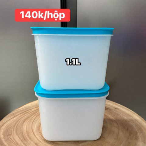 Hộp Tupperware Trữ Đông Dẻo Cao Cấp Chill Freez Medium High 1.1L- Tupperware Malaysia Chính Hãng