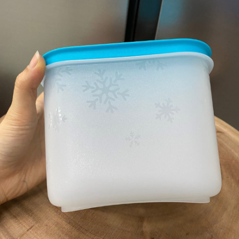 Hộp Tupperware Trữ Đông Dẻo Cao Cấp Chill Freez Medium High 1.1L- Tupperware Malaysia Chính Hãng