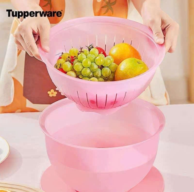 Tuptrung - Set Rổ tô 2 trong 1 4L - màu hồng