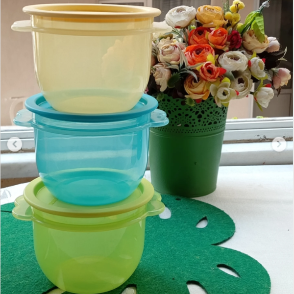 Set 4 Hộp Tròn Trữ Mát Tupperware Sunbowl 750ml