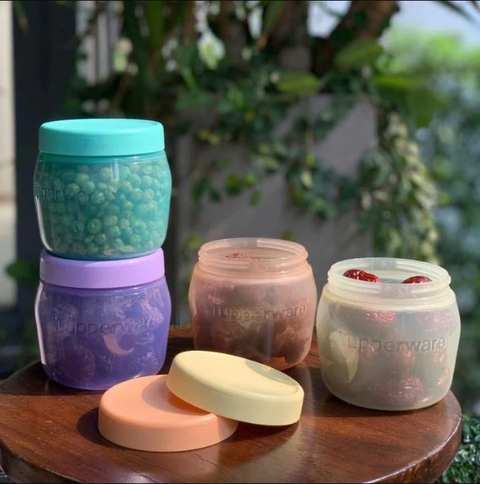 Bộ 4 Bình Jar 325ml Tupperware- Tuppẻware Trung Chính Hãng