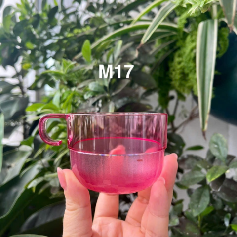 Set 4 Ly 190ml Tupperware - Hồng nhạt