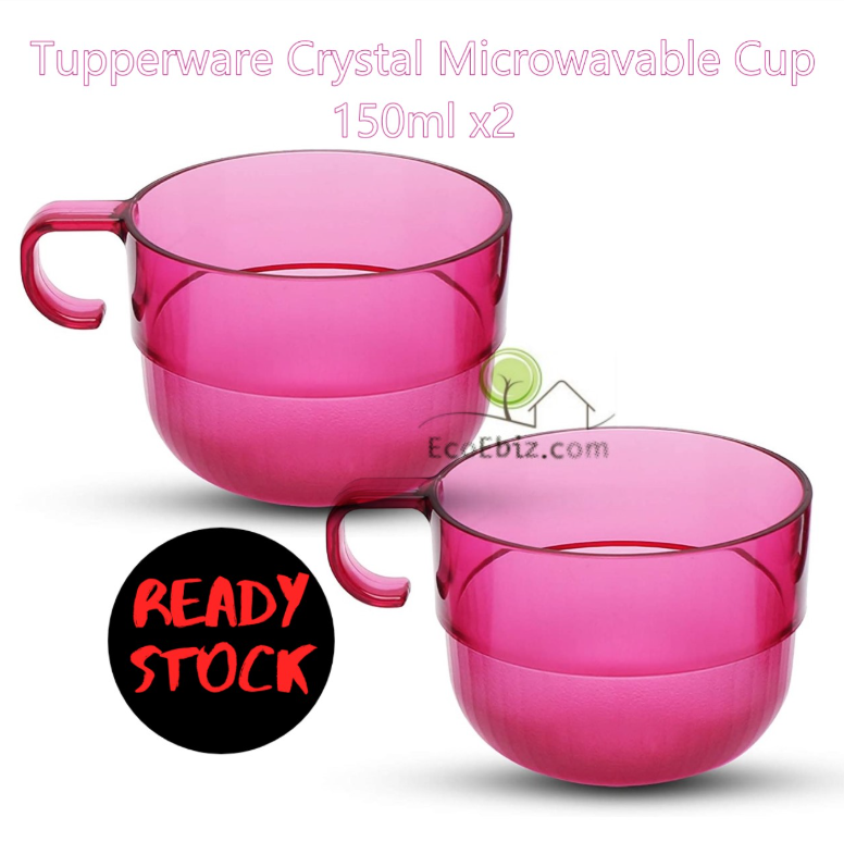 Set 4 Ly 190ml Tupperware - Hồng Đậm