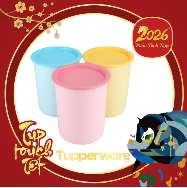 Bộ 3 Hộp Tupperware Trữ Mát One Touch 1.25L - Tupperware Trung Chính Hãng
