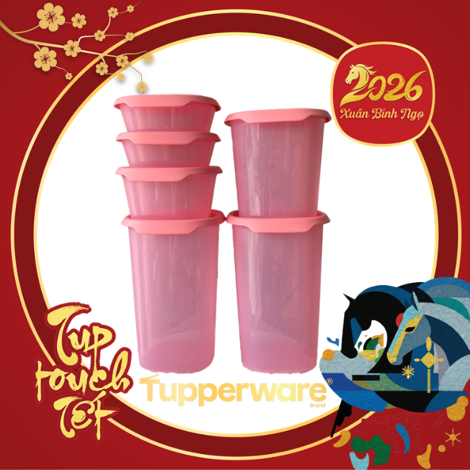 Hộp Tupperware Bảo Quản Thực Phẩm Ngăn Khô One Touch - Tupperware Trung Chính Hãng