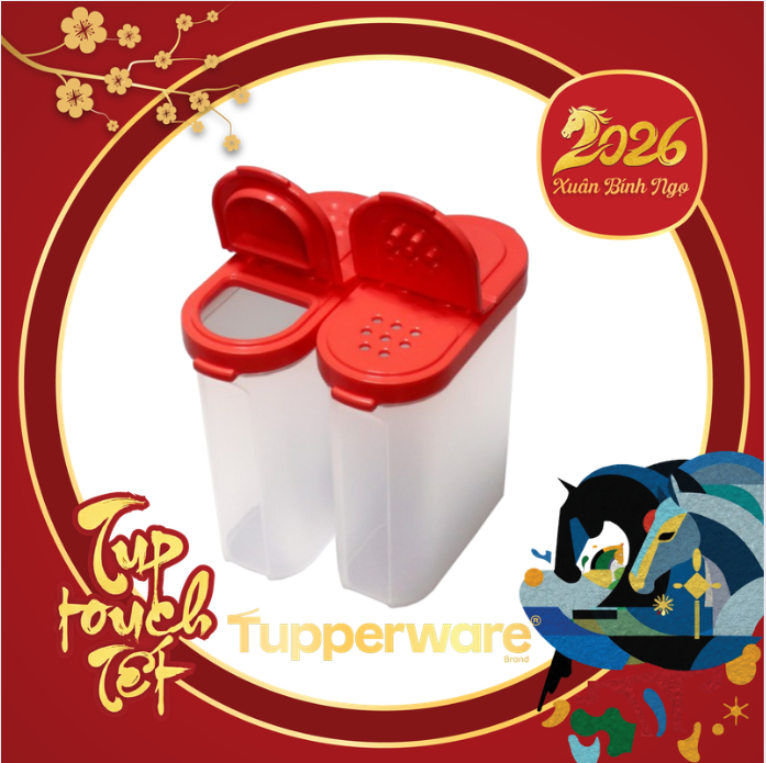 Hũ Rắc Tiêu Tupperware Modular Mate Spice Shaker 250ml - Tupperware Chính Hãng