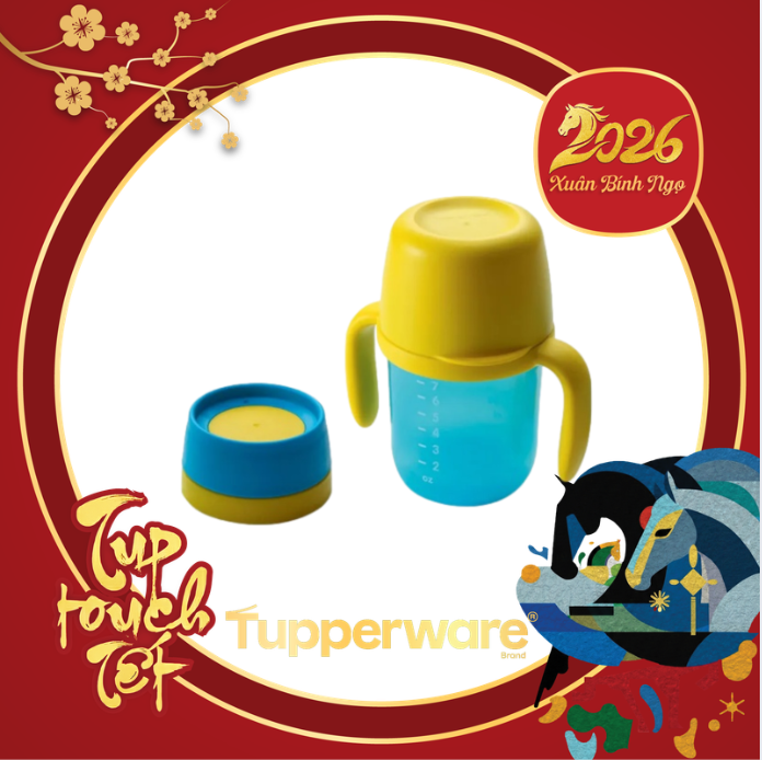 Bình tập uống Tupperware Twinkle Sippy Cup 250ml - Tupperware Chính Hãng