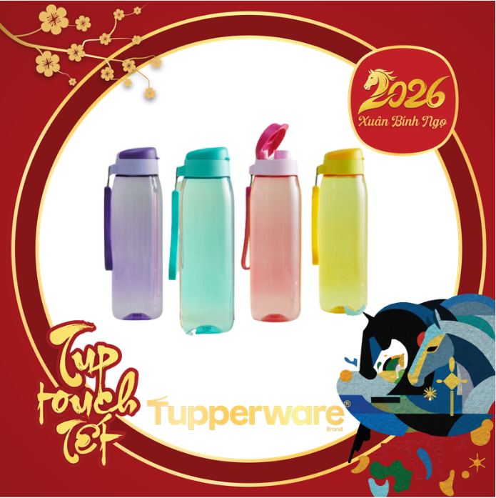 Bình nước Tupperware Lohas Flask 750ml -New Tupperware Chính Hãng