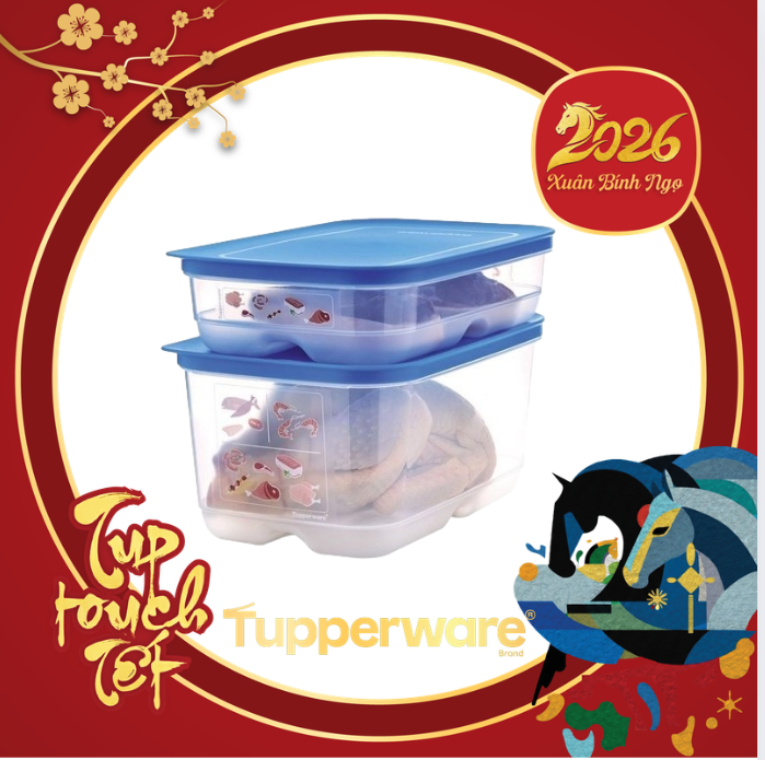 Bộ hộp Tupperware Bảo Quản Thực Phẩm Cool Mate (2 Hộp)