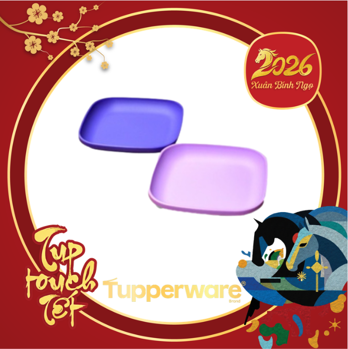 Dĩa Tupperware Đựng Gia Vi, Tương Ớt, Nước Chấm....(2 cái)
