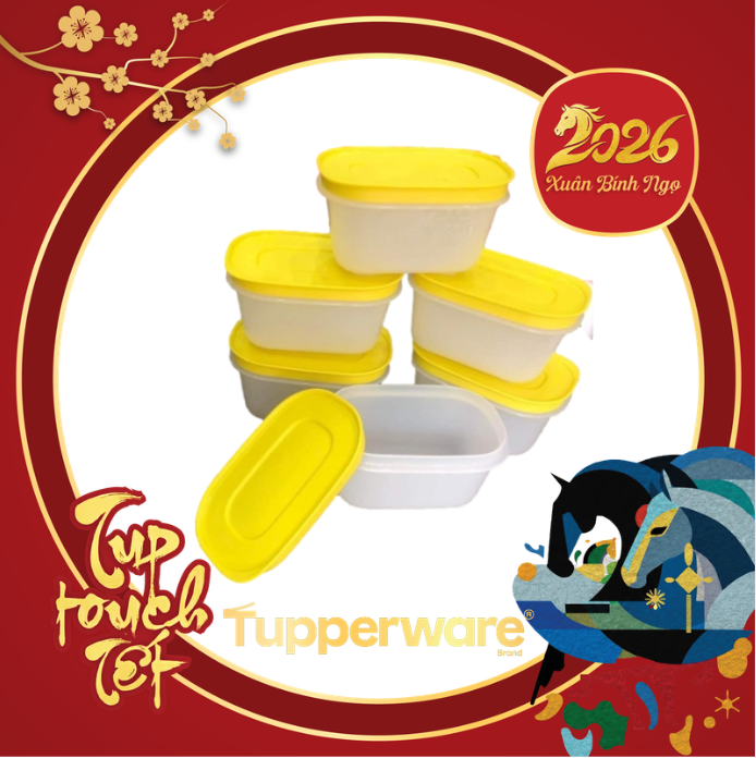 Trọn Bộ Hộp Tupperware Trữ Đông Mini Freezermate Gen II 170ml (6 Hộp)