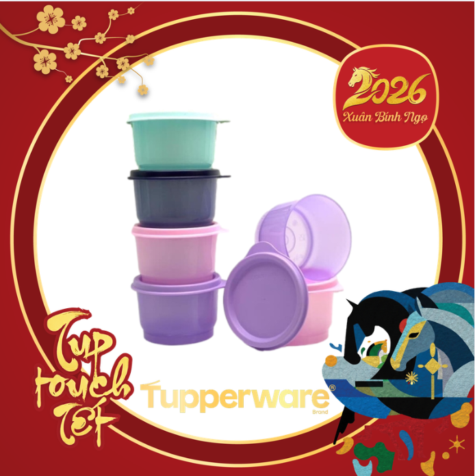Combo 4 Hộp BQTP Tupperware Snack Cup 125ml (0 Hộp)