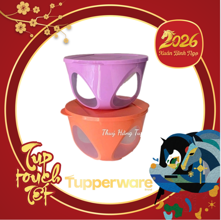 Tupmalay Hộp Bowl Trữ Khô Outdoor Dining Bowl 4.3L