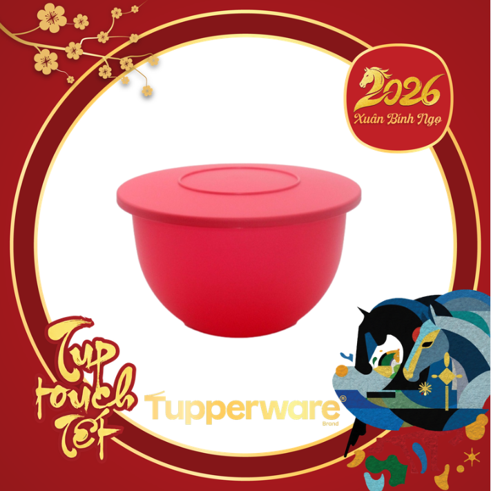 Bowl Tupperware Tròn Trữ Mát/Khô 1.3L - Tupperware Trung Chính Hãng