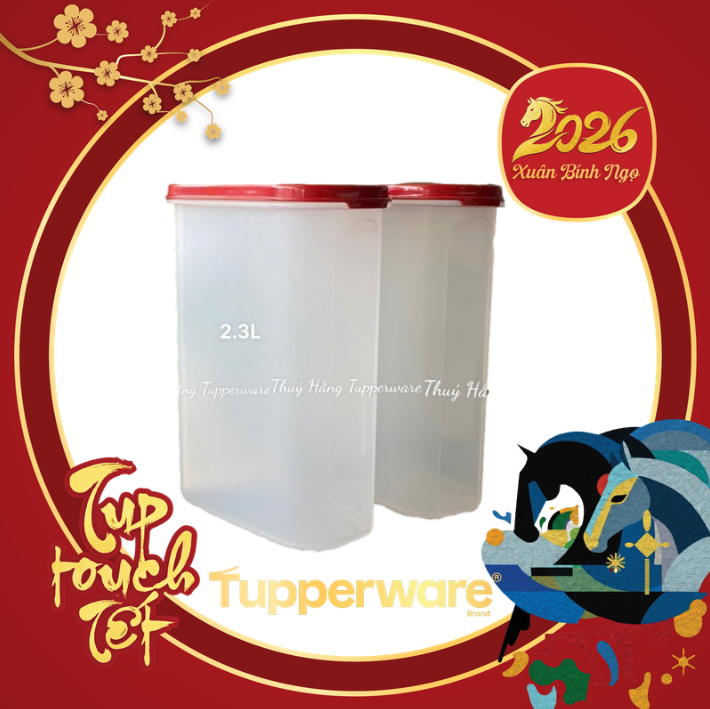 Tuptrung - hộp khô 2.3L nắp đỏ (01 hộp)
